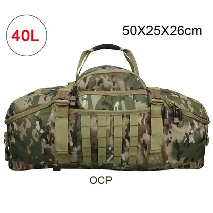 40L 60L 80L Travel Duffel Bag Military Tactical Backpack with Adjustable Strap Weekender Bag for Men Women Waterproof Gym Bags