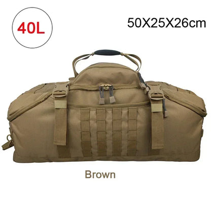 40L 60L 80L Travel Duffel Bag Military Tactical Backpack with Adjustable Strap Weekender Bag for Men Women Waterproof Gym Bags