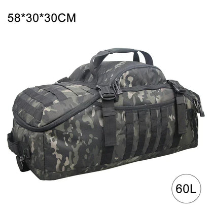 40L 60L 80L Travel Duffel Bag Military Tactical Backpack with Adjustable Strap Weekender Bag for Men Women Waterproof Gym Bags