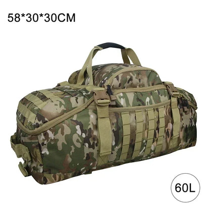 40L 60L 80L Travel Duffel Bag Military Tactical Backpack with Adjustable Strap Weekender Bag for Men Women Waterproof Gym Bags
