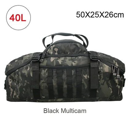 40L 60L 80L Travel Duffel Bag Military Tactical Backpack with Adjustable Strap Weekender Bag for Men Women Waterproof Gym Bags