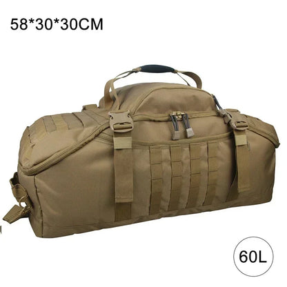 40L 60L 80L Travel Duffel Bag Military Tactical Backpack with Adjustable Strap Weekender Bag for Men Women Waterproof Gym Bags