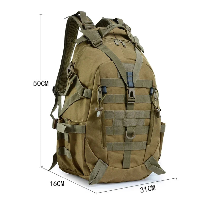 40L Backpack Outdoor Travel Camouflage Bag Tactical Rucksacks Large Capacity Waterproof Hiking Climbing Bags