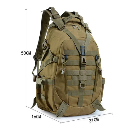 40L Backpack Outdoor Travel Camouflage Bag Tactical Rucksacks Large Capacity Waterproof Hiking Climbing Bags