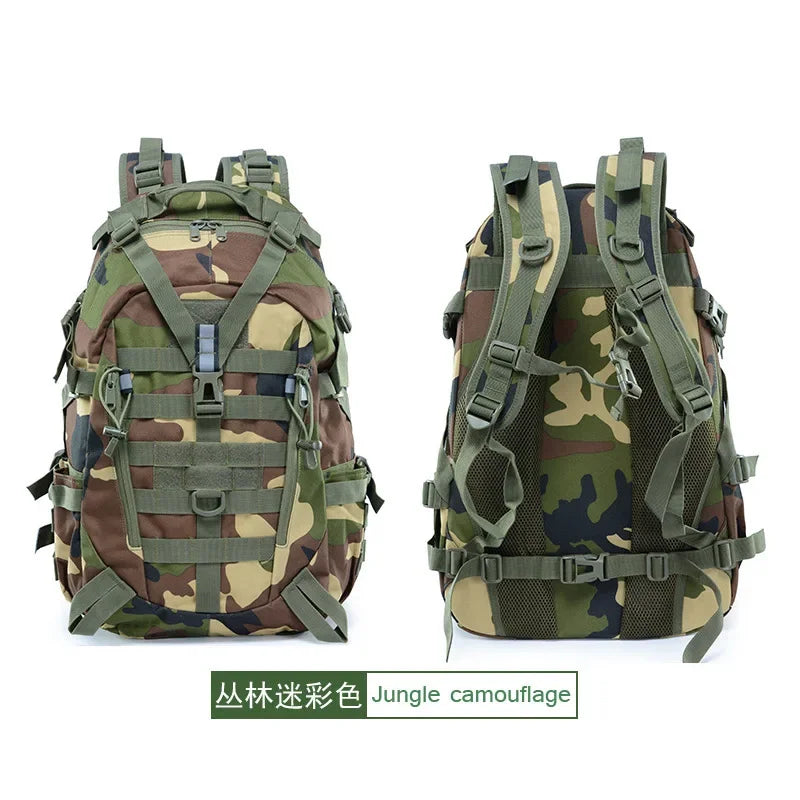 40L Backpack Outdoor Travel Camouflage Bag Tactical Rucksacks Large Capacity Waterproof Hiking Climbing Bags