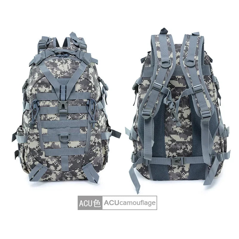 40L Backpack Outdoor Travel Camouflage Bag Tactical Rucksacks Large Capacity Waterproof Hiking Climbing Bags