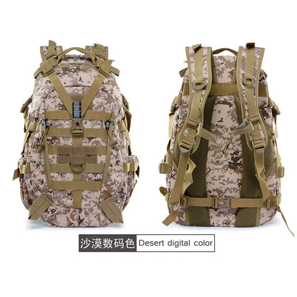 40L Backpack Outdoor Travel Camouflage Bag Tactical Rucksacks Large Capacity Waterproof Hiking Climbing Bags