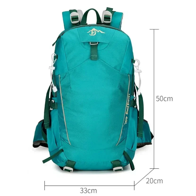 40L Climbing Backpack Large Capacity Outdoor Sports Camping Bag Hiking Mountaineering Waterproof Lightweight Travel Rucksack bag