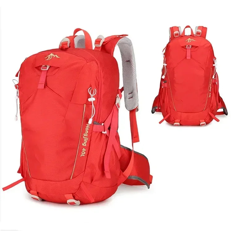 40L Climbing Backpack Large Capacity Outdoor Sports Camping Bag Hiking Mountaineering Waterproof Lightweight Travel Rucksack bag