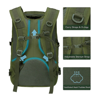 40L High capacity Outdoor Sports Backpack Hiking Backpack Molle System Backpack Outdoor Sports Backpack Camping Hiking Backpack