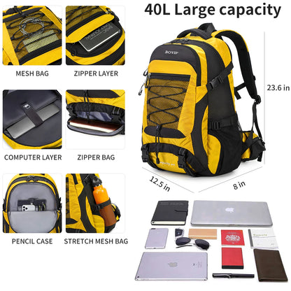 40L Hiking Backpack Waterproof Lightweight Daypack Travel Sports Camping Backpack for Men Women