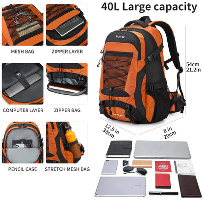 40L Hiking Backpack Waterproof Lightweight Daypack Travel Sports Camping Backpack for Men Women