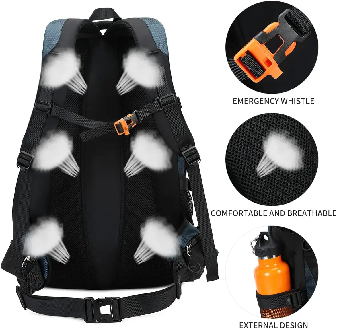 40L Hiking Backpack Waterproof Lightweight Daypack Travel Sports Camping Backpack for Men Women