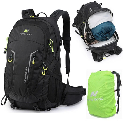 40L Men Unisex Outdoor Hiking Backpack Travel Sports Pack Fishing Bag Climbing Camping Rucksack For Male Women Female
