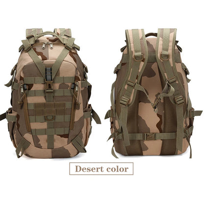 40L Outdoor Sports Backpack for men's camping Hiking backpack Reflective outdoor travel bag Molle 3P Hiking backpack bag