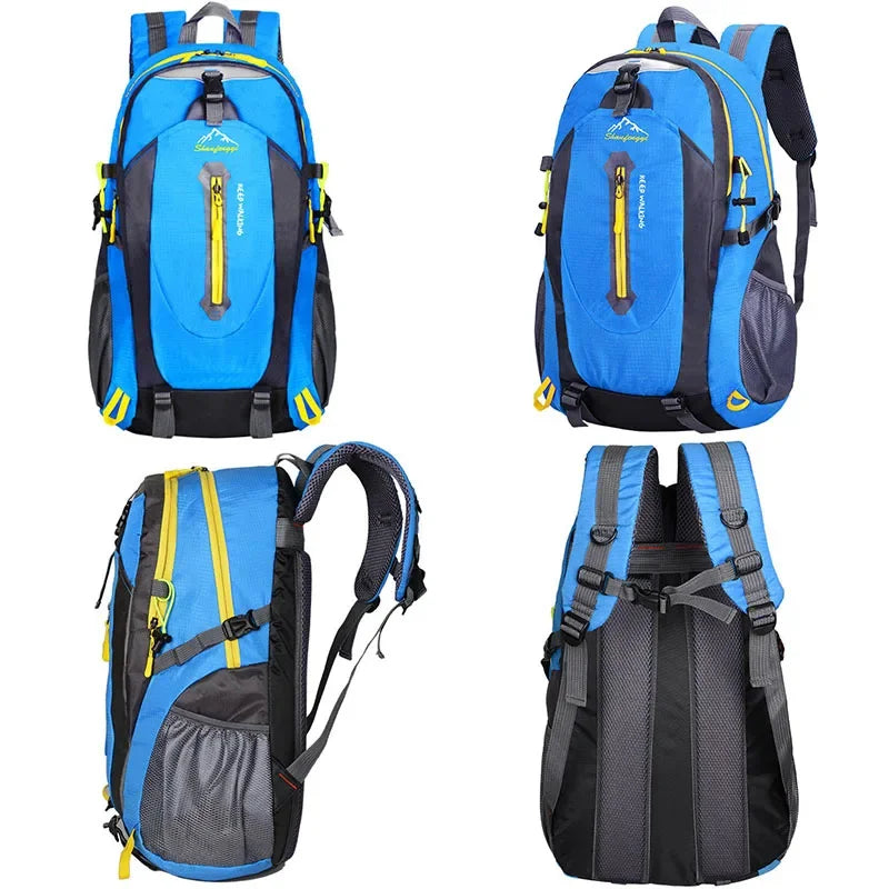 40L Unisex Men Backpack Waterproof Hiking Mountaineering Backpacks Outdoor Sports Travel Pack Camping Climbing Bag For Male 2024