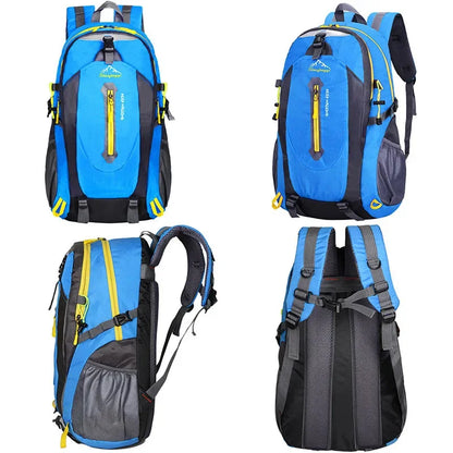 40L Unisex Men Backpack Waterproof Hiking Mountaineering Backpacks Outdoor Sports Travel Pack Camping Climbing Bag For Male 2024