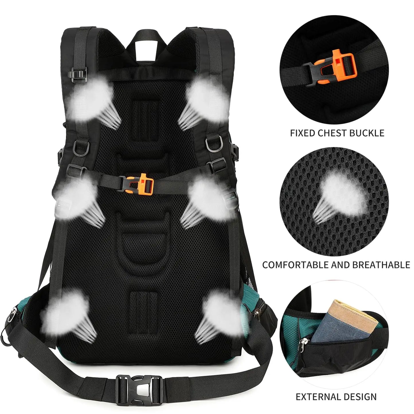 40L Waterproof Lightweight Hiking Backpack Camping Backpack Travel Backpack for Men Women