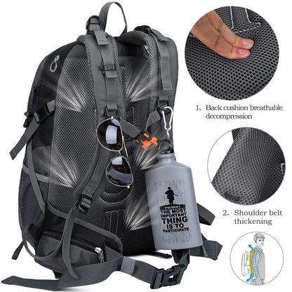 40L Waterproof Lightweight Hiking Backpack Camping Backpack Travel Backpack for Men Women