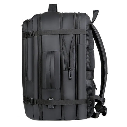 40LExpandable USB Travel Backpack, Flight Approved Carry on Bags for Airplanes,Water Resistant Durable 17-inch backpack men bag