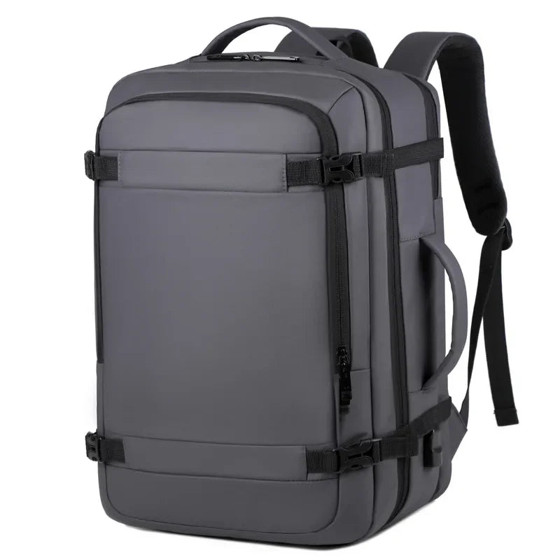 40LExpandable USB Travel Backpack, Flight Approved Carry on Bags for Airplanes,Water Resistant Durable 17-inch backpack men bag