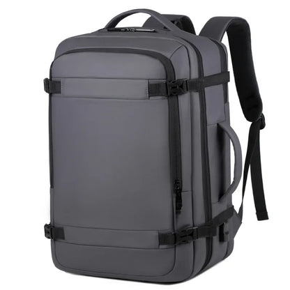 40LExpandable USB Travel Backpack, Flight Approved Carry on Bags for Airplanes,Water Resistant Durable 17-inch backpack men bag