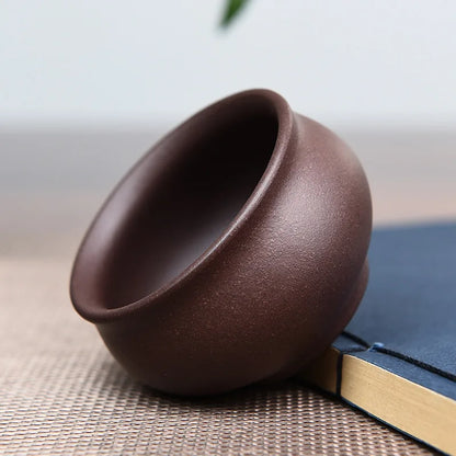 40ML Antique Purple Clay Tea Cup Chinese Portable Master Cup Household Tea Accessories Traditional Zisha Small Tea Bowl