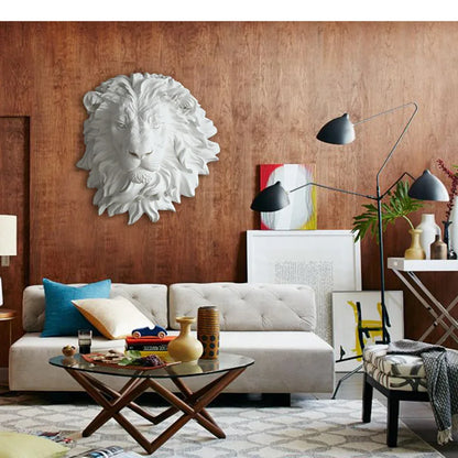40cm fengshui Wall decorations, lion head, wall hanging, retro European style, simple wall decoration gifts decor ation maison