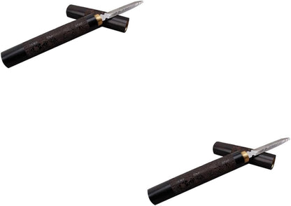 DECHOUS 2 Pcs Tea Needle Chinese Tea Ceremony Accessories Puerh Wood Ice Pick for Kitchen Ice Pick with Cover Tea Tools Tea Tool Metal Stainless Steel Tea Cake