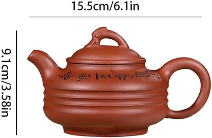 Tea Kettle Stovetop Zisha Pot Kung Fu Teapot Handmade Tea Kettle Home Living Room Creative Tea Drinking Teapot Kettle (A)