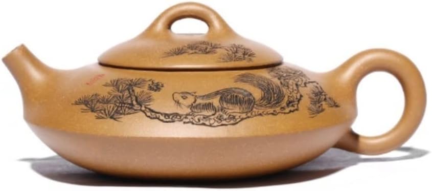 Tetsubin Kettle Cast Iron Teapot Chinese Teapot 220ml Zisha Teapot Chinese Yixing Ceramics Handmade Purple Clay Teapot For Household Japanese Tea Kettle Tea Pot