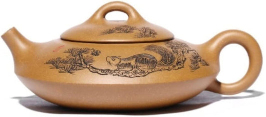 Tetsubin Kettle Cast Iron Teapot Chinese Teapot 220ml Zisha Teapot Chinese Yixing Ceramics Handmade Purple Clay Teapot For Household Japanese Tea Kettle Tea Pot