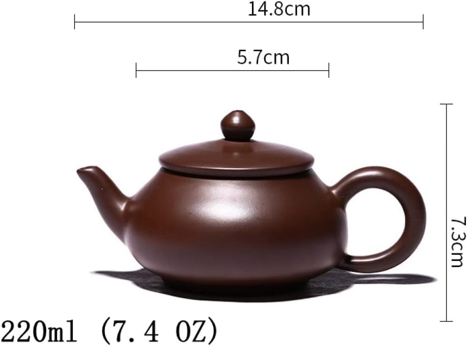 Ceramic Teapot Set - Chinese Yixing Zisha Tea Set Handmade Purple Clay Classic Cloud Tea Pot with Cups and Gift Box for Dad Grandpa Husband Tea Lovers
