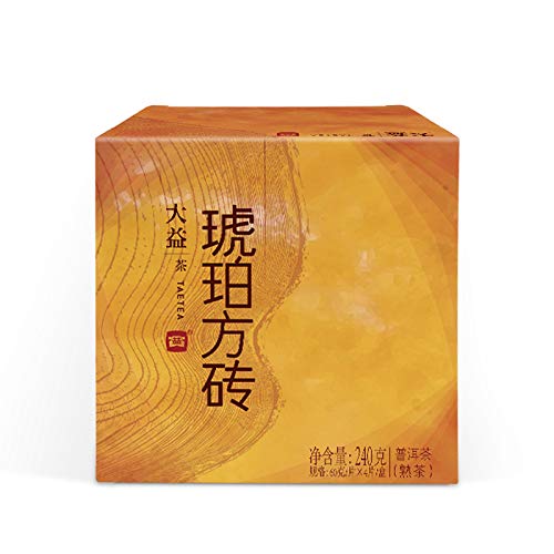 TAETEA Instant Puerh Tea Powder, Pu'er Tea Crystals, 14 Sticks 14g, Sugar Free, Zero Fat, Low Carb, Low Calorie Powdered Puer Tea for Hot & Cold Beverages