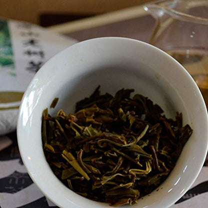 FullChea - 2017 Haiwan Raw Pu-erh Tea - Pu Erh Tea Loose Leaf - Sheng Puerh From Remote Mountain Old Tree - Increases Energy - 17.6oz/ 500g