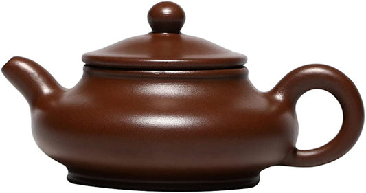 HEMOTON Portable Stove Portable Tea Kettle Chinese Zisha Teapot Handmade Purple Clay Mud Water Tea Sand Pot Kettle Tea Cup for Kungfu Loose Leaf Tea Brown Ceramic Teapot Japanese Tea Set