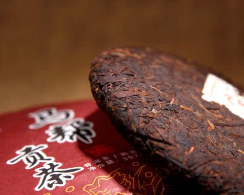 Ripe Puer Black Tea Ji Shun Hao Ma Bang Tribute Tea Cooked Puerh Tea Cake 357g