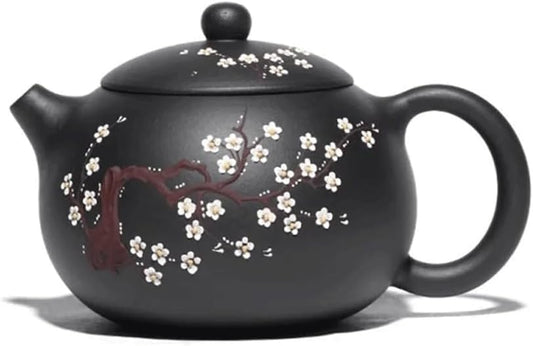 Sweden 400ml Purple Clay Teapot Mud Xishi Tea Pot Zisha High Capacity Plum Bossom Tea Kettle Home Tea Set