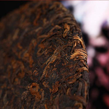 2021 "Ox year" Cake 4-famous-Mountain Collectable Old Tree Ripe Pu-erh 400g Shucha Haiwan Laotongzhi Chinese Pu'er Puer Tea