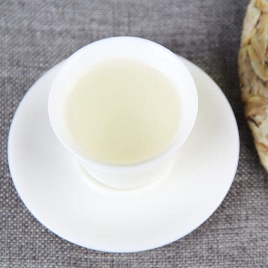 Chinese White Bud Puerh White Tea Cake Yunnan Early Spring Raw Pu-Erh Tea 357g