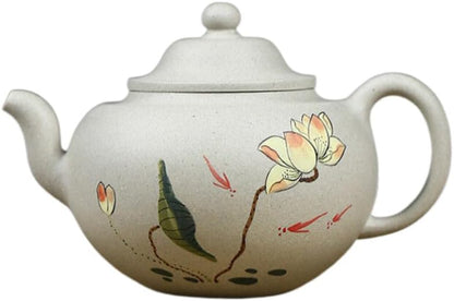 190ml Traditional Yixing Zisha Teapot Original White Clay Lotus Teapot Chinese Tea Ceremony Boutique Tea Set