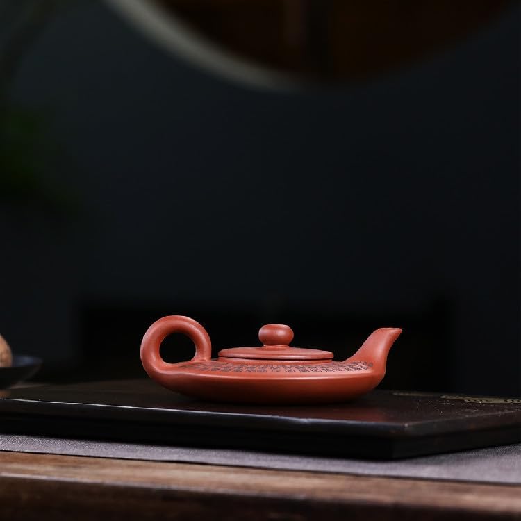 Handmade Zisha Teapot, Chinese Yixing Purple Clay Tea Pot 100cc,Chinese Kungfu Brew Infuser Loose Leaf Tea
