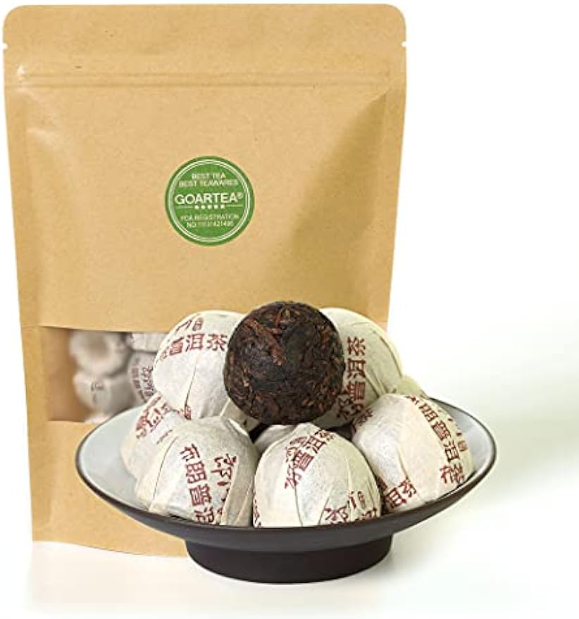 Puerh Tea Cake 40Pcs / 7.9oz 2009 Year Ripe Shu Supreme Langhe Bulang Mountain - Yunnan Pu-erh Pu erh Puer Pu'er Chinese Tea - Mini Tuocha