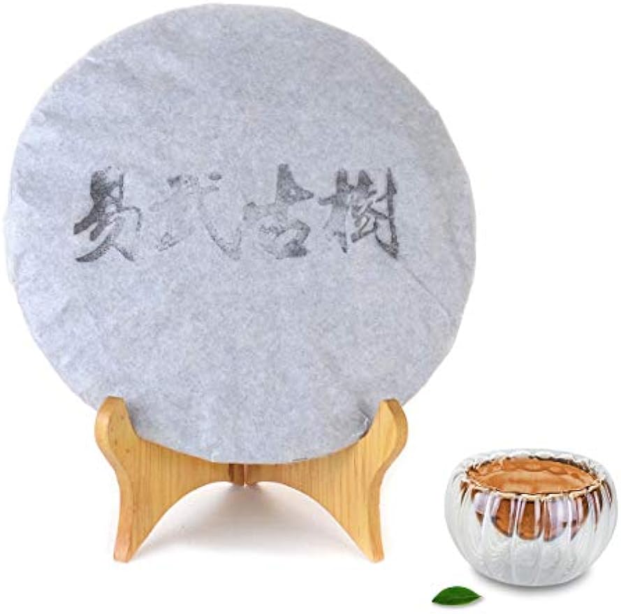 XJhoma Raw Uncooked Puerh Tea Cake Brick China Yunnan Puer Tea Long-term Storage [Cake E, about 357g]