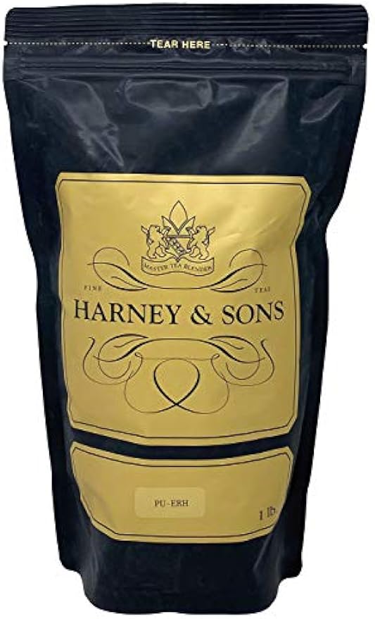 Harney & Sons Pu-erh Tea – Earthy and Dark Tea, Great Present Idea – 1 Pound of Loose Tea