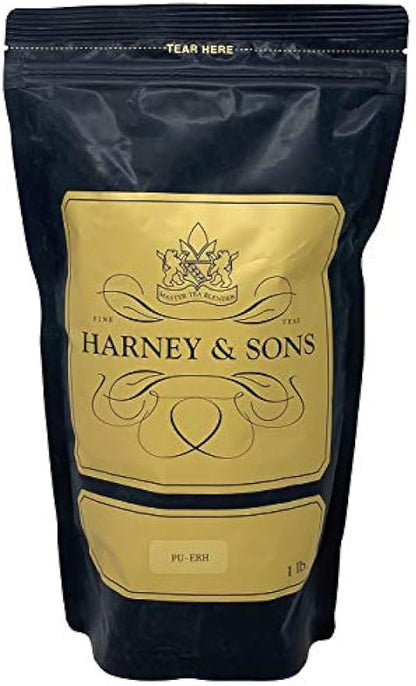 Harney & Sons Pu-erh Tea – Earthy and Dark Tea, Great Present Idea – 1 Pound of Loose Tea