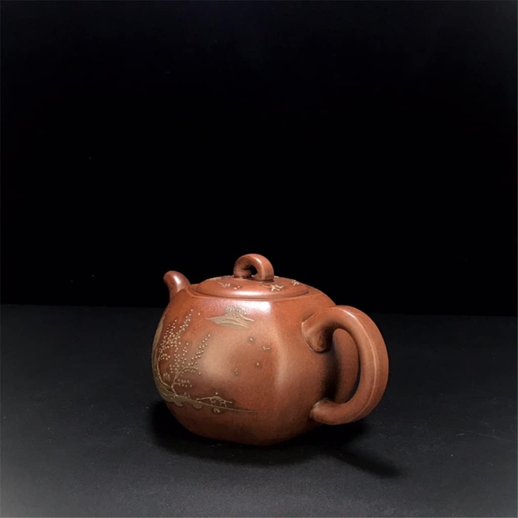 ADUH Chinese Yixing Teapot Handmade Zisha Blend Hexagonal Teapot 450ml