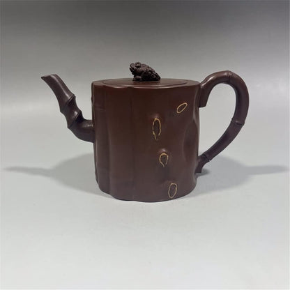 ADUH Chinese Yixing Teapot Handmade Zisha Daily Stump Teapot 350ml