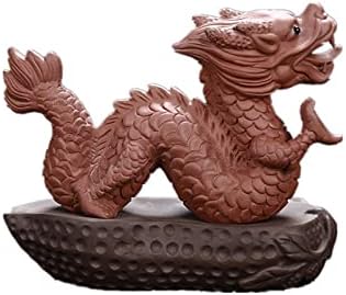 Chinese Purple Clay Tea Pet Dragon Cute Funny Tea Accessories Lazy Kung Fu Tea Sets For Tea Lovers Home Car Shelves Decor (Dragon_2)