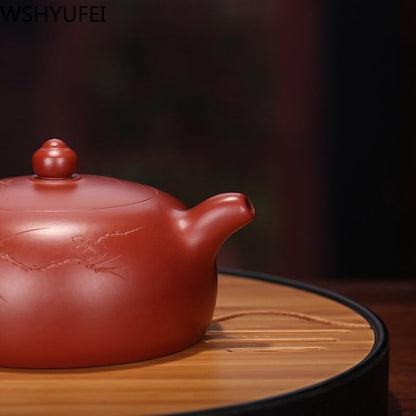 Zisha Teapot Famous Dahongpao Tea Set Filter Pot Handmade Zisha Tea Infuser 170ml